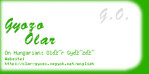 gyozo olar business card
